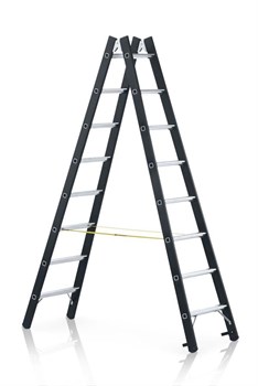 Двухсторонняя анодированная стремянка Zarges Z600 2x8 41192 - фото 100233
