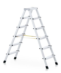 Двухсторонняя анодированная стремянка Zarges Z600 2x6 41266 - фото 100251