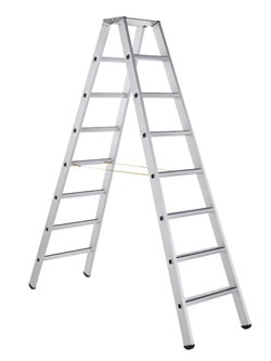 Двухсторонняя анодированная стремянка Zarges Z600 2x8 41308 - фото 100260