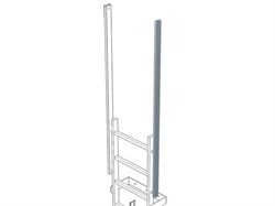 Выдвижная односторонняя стойка поручня Zarges 43243 - фото 100545