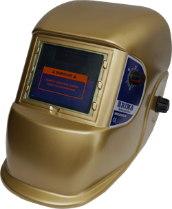 Сварочная маска Brima Optima Хамелеон (НВ-1492) золотистая в коробке - фото 108689