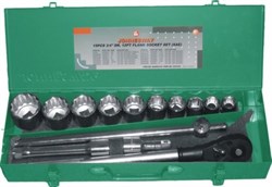 Набор дюймовых торцевых головок Jonnesway 3/4"DR, 7/8"-2", 15 предметов S04H6415S - фото 114578