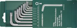 Набор угловых ключей Torx (звездочка) Jonnesway 9 предметов H07M09S - фото 114986