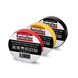Желто-зеленая изолента Fortisflex 15мм x 10м - фото 120434
