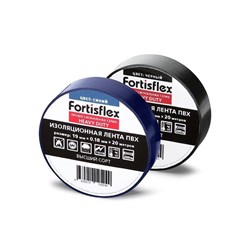 Черная изолента Fortisflex Heavy Duty 19мм x 20м - фото 120451