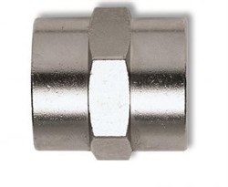Переходник 1225/3 280/5 F1/4*F1/4" цилиндр. муфта - фото 124228