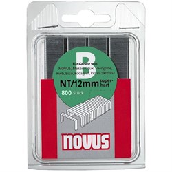 Тонкие cупертвердые скобы для степлера Novus тип NT В NT/12S 800 шт - фото 126517