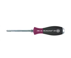 29150 Wiha Отвертка MicroFinish Phillips со сквозным шестигранным жалом и массивным стальным набалдашником PH2 x 100 mm (серия 5534) - фото 142178