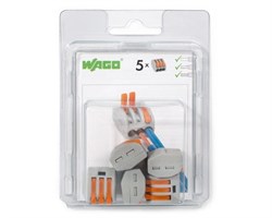 Мини-упаковка рычажковых клемм Wago 222-413/996-005 - фото 152127