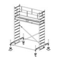 Алюминиевая вышка-тура Krause Stabilo 100 4,4м 751461 - фото 157226