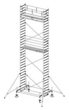 Алюминиевая вышка-тура Krause Stabilo 100 9,4м 751966 - фото 157231