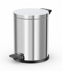 Мусорный контейнер Hailo Solid M, 12л., нерж.сталь, хром, с оцинк.ведром, арт. 0514-019, шт - фото 158744