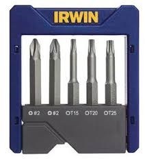 Набор бит Irwin PZ/PH/Torx 1/4", 50мм, 5 предметов 1868193 - фото 173138