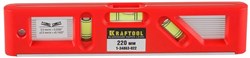 Магнитный уровень Kraftool Director Level 220мм, 3 глазка 1-34863-022 - фото 263202