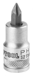 Торцевая бита-головка Kraftool Industrie Qualitat 1/2" PH1x55 мм 27901-1_z01 - фото 263551