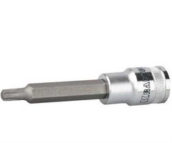 Удлиненная торцевая бита-головка Kraftool Industrie Qualitat 1/2" T45x100 мм 27906-45_z01 - фото 263564