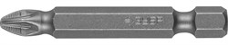 Кованые крестовые биты Зубр Мастер E1/4, PZ2x50мм, 2шт 26003-2-50-2 - фото 265569
