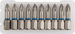 Торсионные крестовые биты Зубр Эксперт C1/4, PH1x25мм, 10шт 26011-1-25-10 - фото 265582