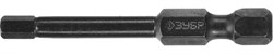Ударные шестигранные биты Зубр Профи Е1/4 HEX4x50мм, 2шт 26027-4-50-S2 - фото 265640