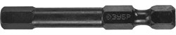 Ударные шестигранные биты Зубр Профи Е1/4 HEX6x50мм, 2шт 26027-6-50-S2 - фото 265644