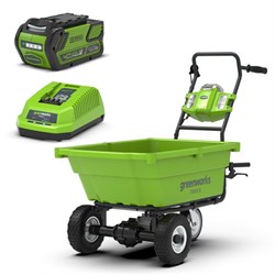 Тележка садовая самоходная G-MAX 40V GREENWORKS G40GCK4 c АКБ 4АЧ и ЗУ - фото 268408