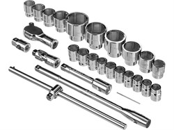 Набор торцовых головок Зубр Профессионал 3/4", 1", 21-65мм, 26 предметов 27660-H26_z01 - фото 269268