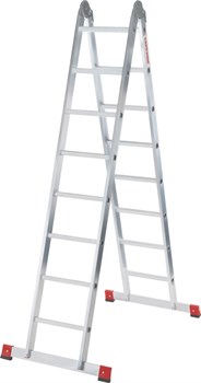 Двухсекционная шарнирная лестница Новая Высота 2х7 604427 - фото 273875