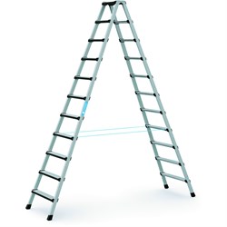 Двухсторонняя анодированная стремянка Zarges 2x11 41430 - фото 277801