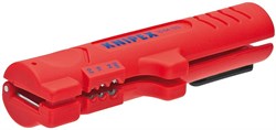 Инструмент для снятия оболочки с плоского и круглого кабеля KNIPEX KN-1664125SB - фото 31016