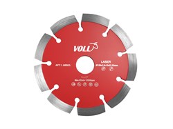 Сегментный алмазный диск VOLL ЭКОНОМ для железобетона 125х2,2х10х22,23 - фото 316250