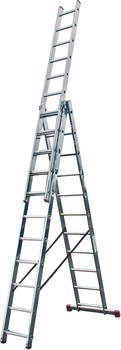 Алюминиевая трехсекционная лестница 3х11 Krause Corda 010421 - фото 317470