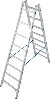 Алюминиевая двухсторонняя стремянка Krause Stabilo 2х8 124920 - фото 319534