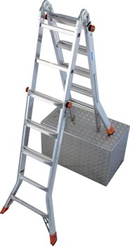 Шарнирная телескопическая стремянка Krause TeleMatic 4х5 129963 (122322) - фото 320270