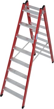 Двухсторонняя диэлектрическая стремянка Krause 2х8 815446 - фото 320740