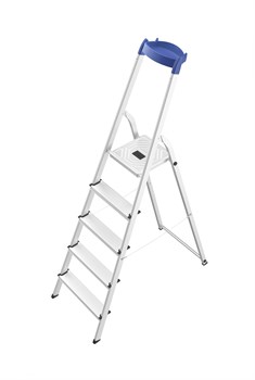 Стремянка L58E StandartLine 5 ступеней алюм., с лотком д.инструментов, Hailo, арт.8158-527, шт - фото 321328