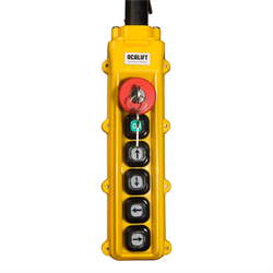 Пульт управления OCALIFT 4 кнопки + пуск + аварийный бутон 380в + ключ - фото 321942