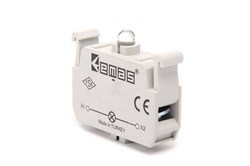 Блок-контакт подсветки EMAS с красным светодиодом 110V AC/DC CBD - фото 323704