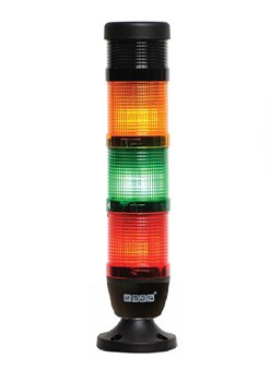 Сигнальная колонна EMAS 50мм, красная, зеленая, желтая, 24V, светодиод LED, зуммер IK53L024ZM02 - фото 324907