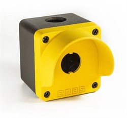 Металлический кнопочный пост EMAS желто-серый пустой M1CBOS - фото 326640