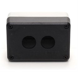 Корпус поста EMAS 2-кнопочный черно-серый P2BOS - фото 326915