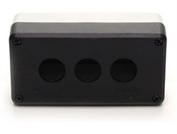 Корпус поста EMAS 3-кнопочный черно-серый P3BOS - фото 326917