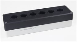 Корпус поста EMAS 6-кнопочный черно-серый P6BOS - фото 326924