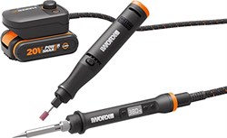 Комплект аккумуляторных инструментов WORX MAKER X WX988: гравировальная машинка WX739.9 + выжигатель WX744.9 - фото 332490
