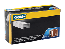 Тонкие широкие скобы RAPID тип 80 (12 / ВеА 80 / Prebena A / Senco AT) 8 мм 5000 шт - фото 340544