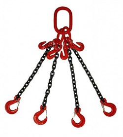 Строп цепной TOR 4СЦ г/п 2,36 т 3,5 м с укорачивающими крюками, шт - фото 358855