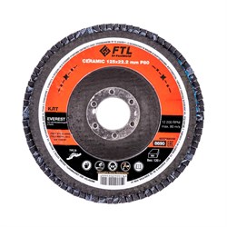Лепестковый круг для шлифования по нержавеющей стали FoxWeld FTL Everest 29 125 х 22,2 мм P80 - фото 363095