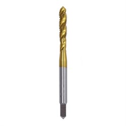 Машинный однопроходный метчик ПрофОснастка Эксперт №416 HSS М2 TiN, ISO 529 М5x0,8 50221016 - фото 384785