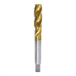Машинный однопроходный метчик ПрофОснастка Эксперт №442 HSS М2 TiN, ISO 529 М12x1,75 50221042 - фото 384801