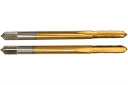 Комплект ручных двухпроходных метчиков (I/II) ПрофОснастка Эксперт №180 HSS M2 TiN, ISO 529 М18x2,5 50311050 - фото 384973
