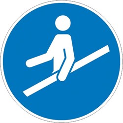 Знак "Внимание! Держитесь за поручень!", 12 шт. KRAUSE 202185 - фото 386359